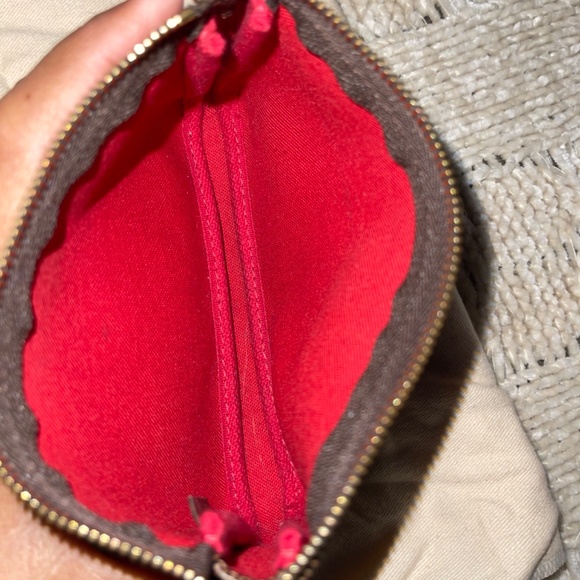 Authentic Louis Vuitton Damier Ebene Mini Pouchette - Picture 8 of 8